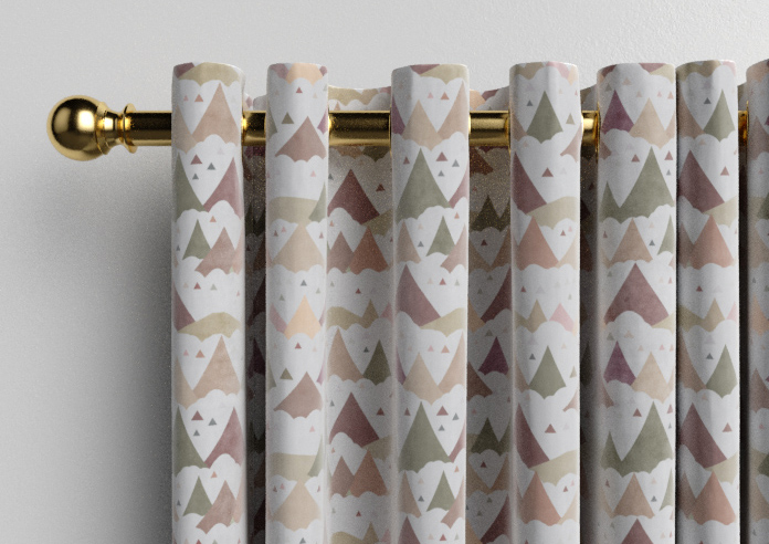 Cloudy Peaks, Rosey Hues - Made to Measure Curtains - Image 12